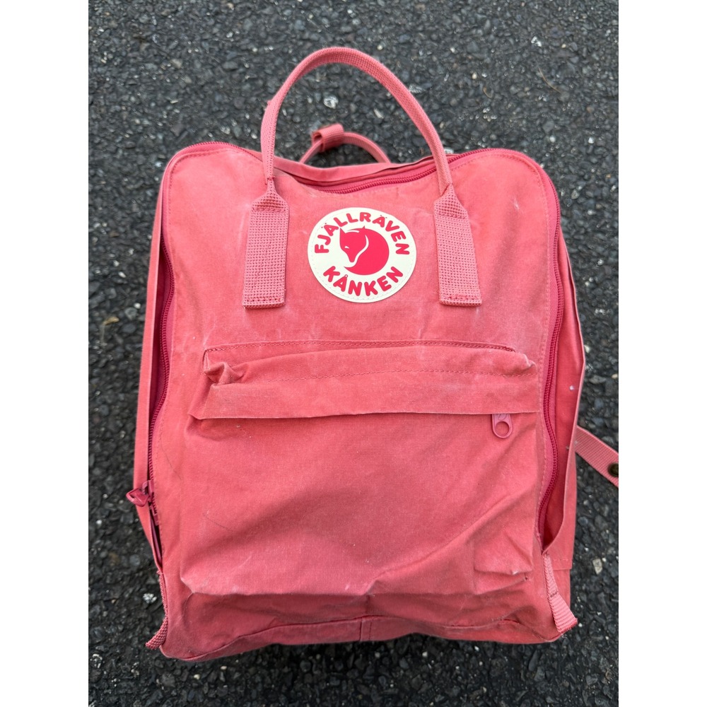 Fjallraven Kanken Classic Backpack Coral Pink Kids School Bag